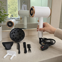 Professional Hair Dryer with Diffuser Attachment - 1600W